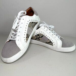 Steve Madden Anita Studded Snake Print Casual Sneakers Womens Size 10 m